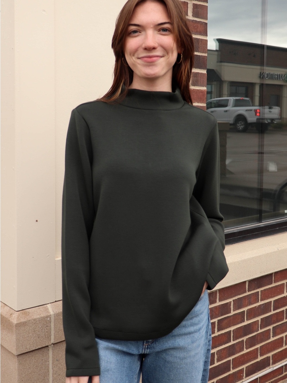 SPANX Airessentials mock pullover